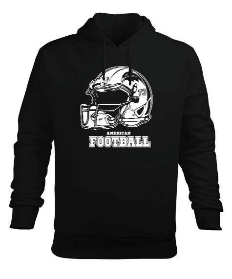 Tisho - American Football Erkek Kapüşonlu Hoodie Sweatshirt