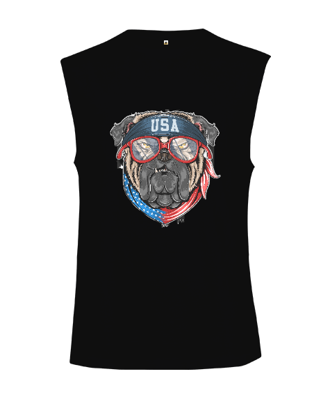 Amerikan Bulldog Amerikan rüyası fitness Kesik Kol Unisex Tişört