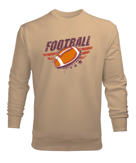 Tisho - Amerikan Futbolu Camel Erkek Sweatshirt