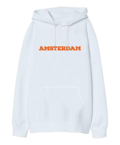 Tisho - Amsterdam Oversize Unisex Kapüşonlu Sweatshirt