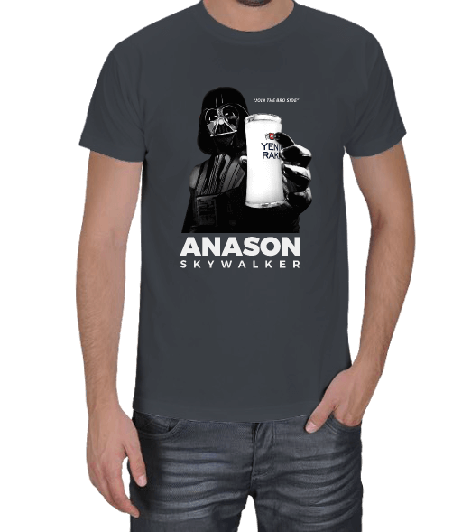 Tisho - Anason Skywalker Rakı Masası Erkek Tişört
