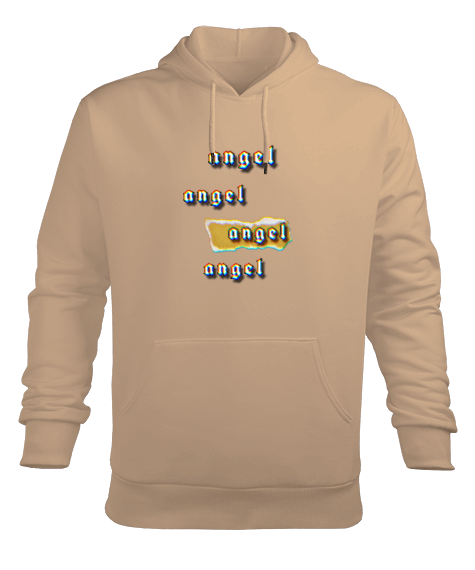 Tisho - Angel Erkek Kapüşonlu Hoodie Sweatshirt