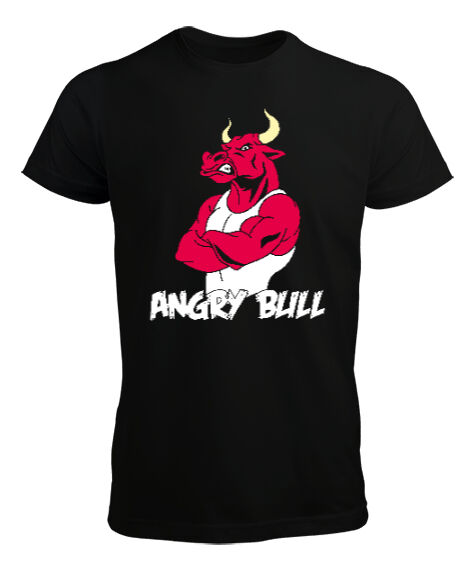 Tisho - Angry Bull Siyah Erkek Tişört