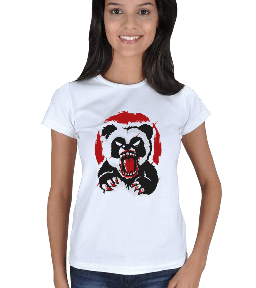 Angry Panda Kadın Tişört
