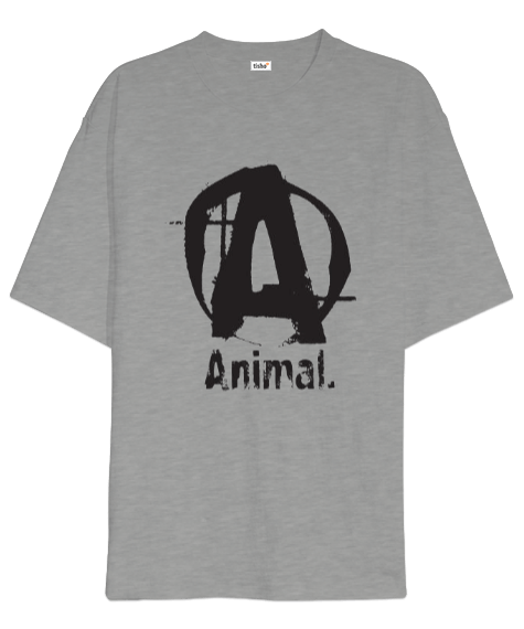 Tisho - Animal Baskılı Oversize Unisex Tişört