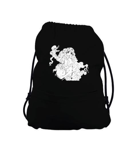 Tisho - Anime baskılı çocuk sırt çantası Büzgülü Çocuk Sırt Çantası