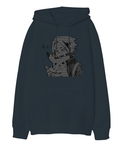 Tisho - Anime Boy Oversize Unisex Kapüşonlu Sweatshirt