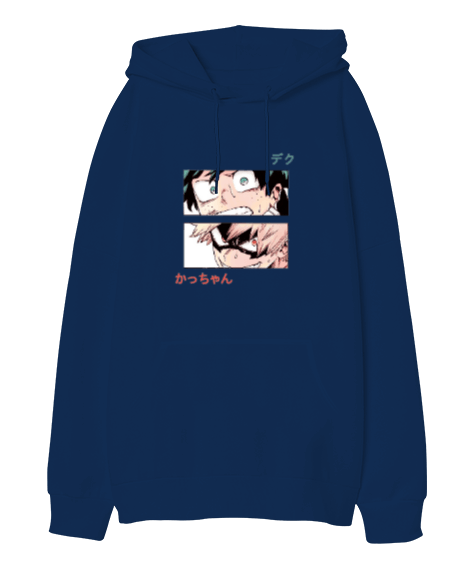 Tisho - Anime Boys Oversize Unisex Kapüşonlu Sweatshirt