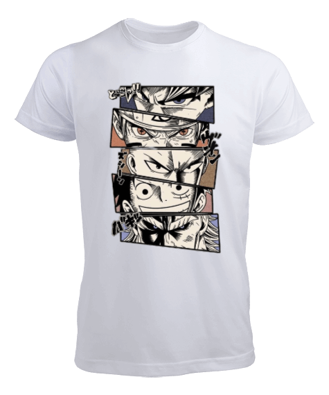 Tisho - Anime Fan Tasarım Baskılı Erkek Tişört