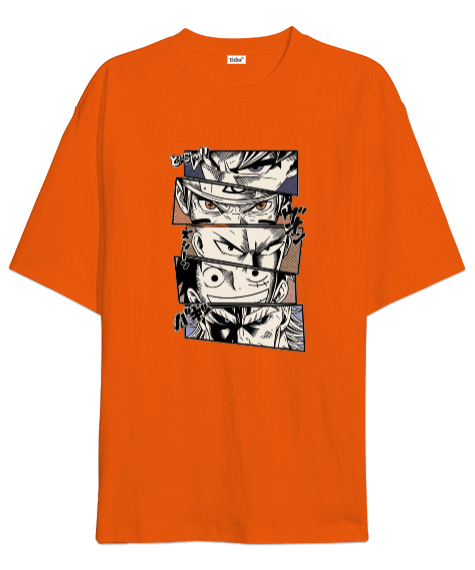 Tisho - Anime Fan Tasarım Baskılı Oversize Unisex Tişört