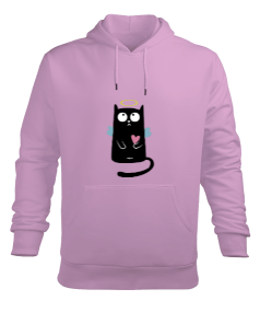 ANIME KEDI - love Cat Erkek Kapüşonlu Hoodie Sweatshirt - Thumbnail