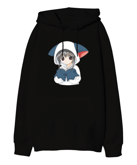 Tisho - anime sweatshirt Oversize Unisex Kapüşonlu Sweatshirt