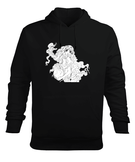 Tisho - anime tasarım Erkek Kapüşonlu Hoodie Sweatshirt