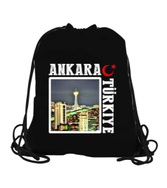 ankara, ankara şehir ,Türkiye,Türkiye bayrağı. Büzgülü Spor Çanta - Tisho