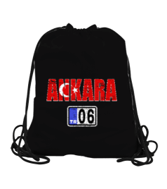 ankara, ankara şehir ,Türkiye,Türkiye bayrağı. Büzgülü Spor Çanta - Tisho