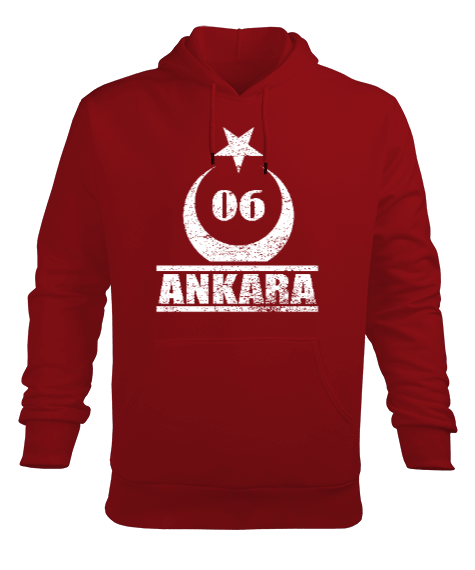 Tisho - ankara, ankara şehir ,Türkiye,Türkiye bayrağı. Erkek Kapüşonlu Hoodie Sweatshirt