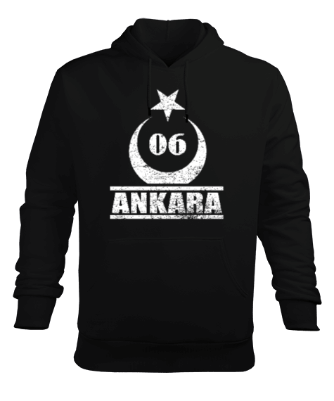 Tisho - ankara, ankara şehir ,Türkiye,Türkiye bayrağı. Erkek Kapüşonlu Hoodie Sweatshirt