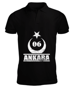 ankara, ankara şehir ,Türkiye,Türkiye bayrağı. Erkek Kısa Kol Polo Yaka - Tisho