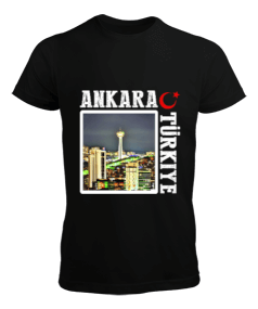 Tisho - ankara, ankara şehir ,Türkiye,Türkiye bayrağı. Erkek Tişört