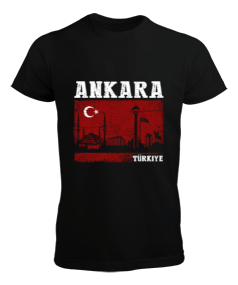 ankara, ankara şehir ,Türkiye,Türkiye bayrağı. Erkek Tişört - Tisho