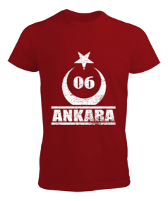 ankara, ankara şehir ,Türkiye,Türkiye bayrağı. Erkek Tişört - Tisho