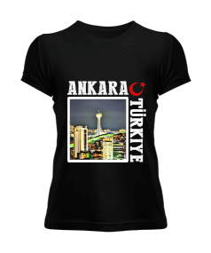 ankara, ankara şehir ,Türkiye,Türkiye bayrağı. Kadın Tişört - Tisho