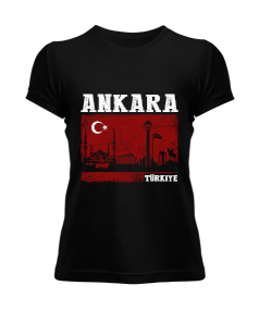 ankara, ankara şehir ,Türkiye,Türkiye bayrağı. Kadın Tişört - Tisho