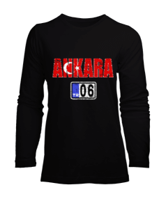 ankara, ankara şehir ,Türkiye,Türkiye bayrağı. Kadın Uzun Kol Tişört - Tisho