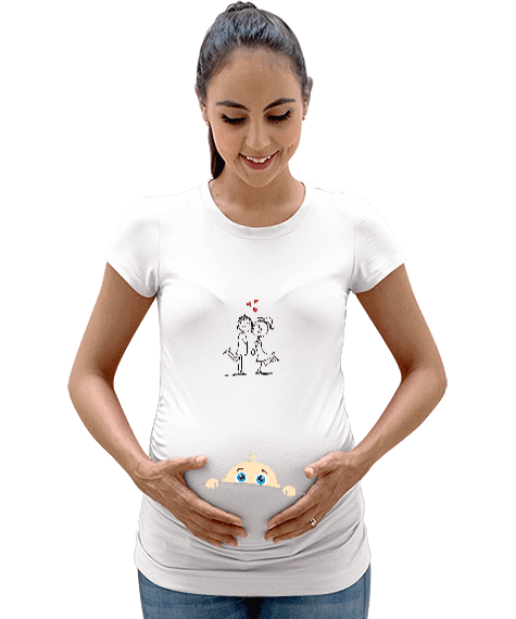 Tisho - Anne bebek Kadın Hamile Tişört
