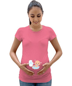 Anne Ben Geliyorum Kadın Hamile Tişört - Tisho