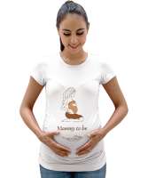 Anne Olmak Beyaz Kadın Hamile Tişört - Tisho