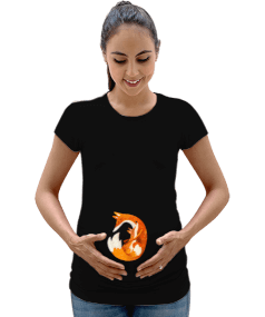 Anne Tilki Kadın Hamile Tişört - Tisho