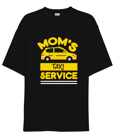 Tisho - Anneler Günü Siyah Oversize Unisex Tişört
