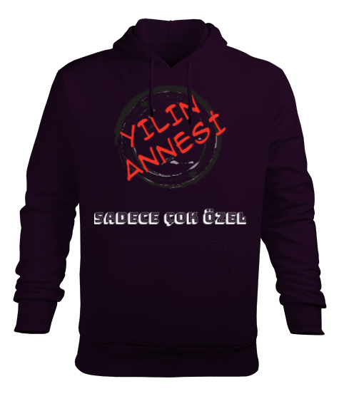 Tisho - Anneler günü tasarımı Erkek Kapüşonlu Hoodie Sweatshirt