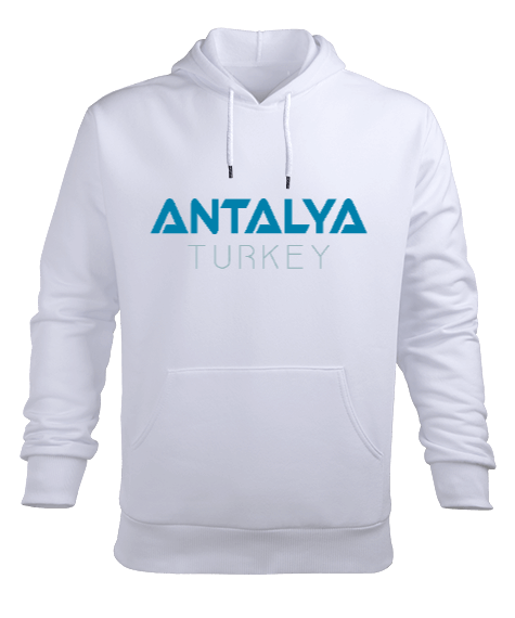 Tisho - ANTALYA YAZI Erkek Kapüşonlu Hoodie Sweatshirt