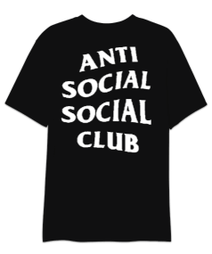 Anti Social Social Club Oversize T-shirt Oversize Unisex Tişört - Thumbnail