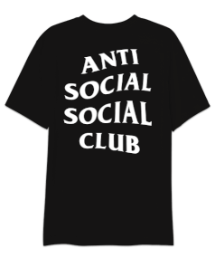 anti social social club Oversize Unisex Tişört - Thumbnail