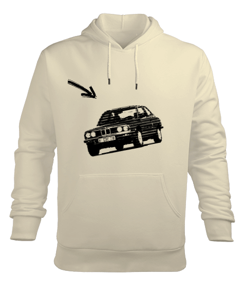 Tisho - araba Erkek Kapüşonlu Hoodie Sweatshirt