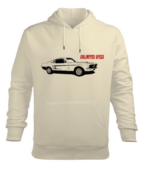 Tisho - araba mustang Erkek Kapüşonlu Hoodie Sweatshirt