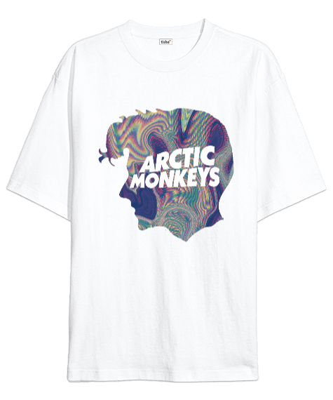 Tisho - Arctic Monkeys Rock Tasarım Baskılı Oversize Unisex Tişört