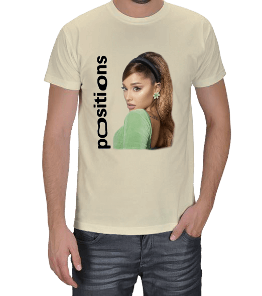 Tisho - Ariana Grande Positions Merch Erkek Tişört