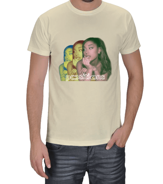 Tisho - Ariana Grande Positions Merch Erkek Tişört