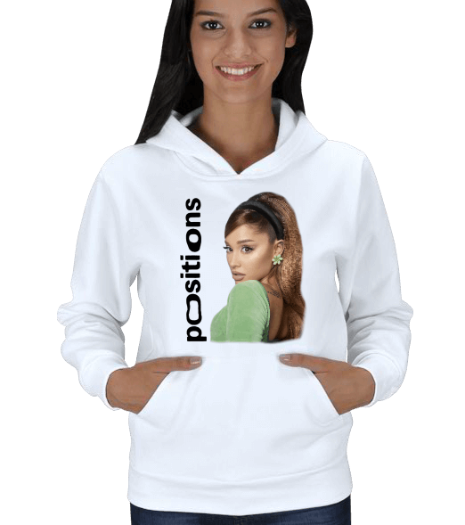 Tisho - Ariana Grande Positions Merch Kadın Kapşonlu