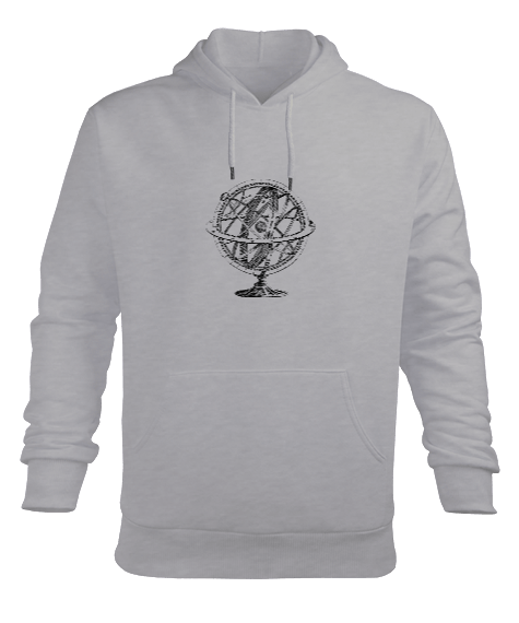 Tisho - Armillary Sphere Erkek Kapüşonlu Hoodie Sweatshirt