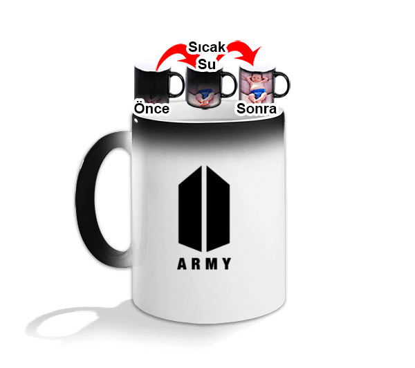 Tisho - ARMY KUPA BARDAK Sihirli Kupa Bardak
