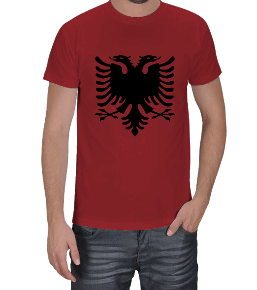 Tisho - Arnavutluk bayrağı Erkek Tişört