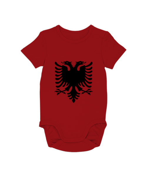 Tisho - Arnavutluk,albania,Arnavutluk Bayrağı,Arnavutluk logosu,albania flag. Kırmızı Bebek Zıbını