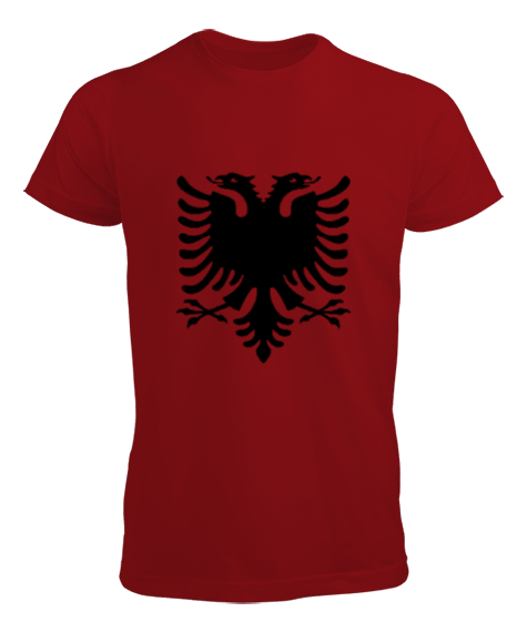 Tisho - Arnavutluk,albania,Arnavutluk Bayrağı,Arnavutluk logosu,albania flag. Kırmızı Erkek Tişört