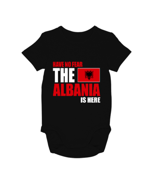 Tisho - Arnavutluk,albania,Arnavutluk Bayrağı,Arnavutluk logosu,albania flag. Siyah Bebek Zıbını