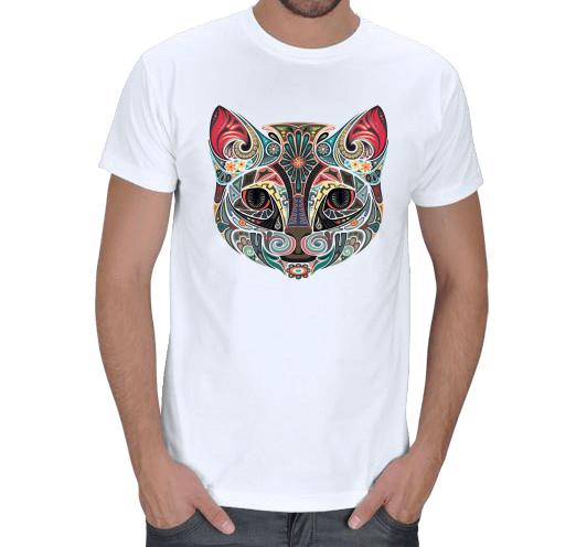 Tisho - Art Cat Erkek Tişört
